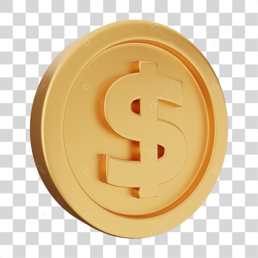 Moeda de Ouro Coin Dinheiro PNG Transparente