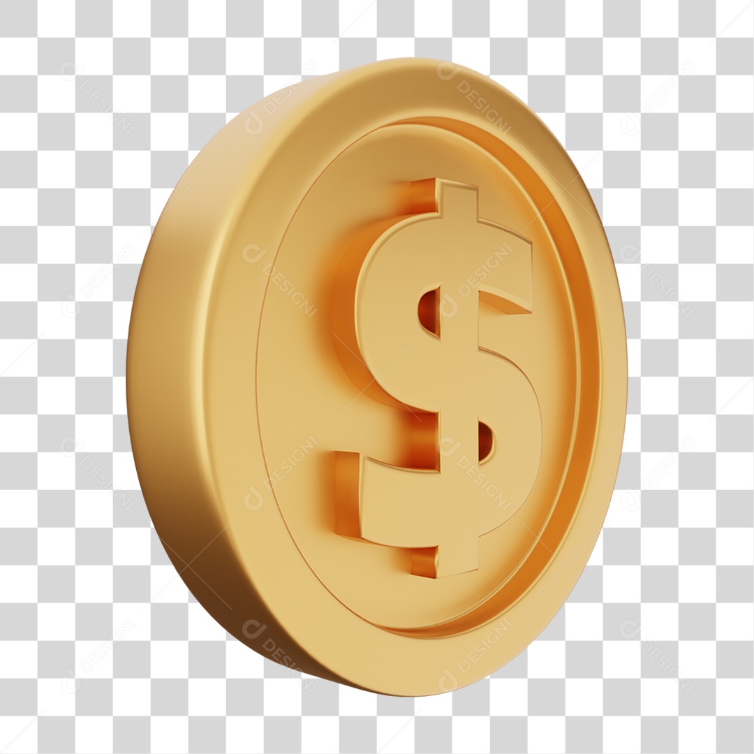 Moeda de Ouro Coin Dinheiro PNG Transparente