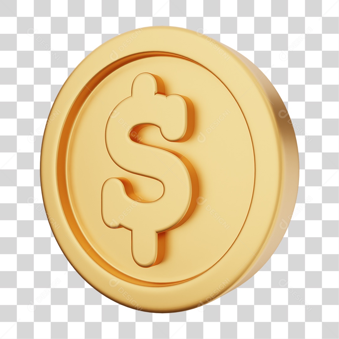 Moeda de Ouro Coin Dinheiro PNG Transparente