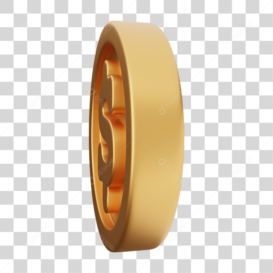 Moeda de Ouro Coin Dinheiro PNG Transparente