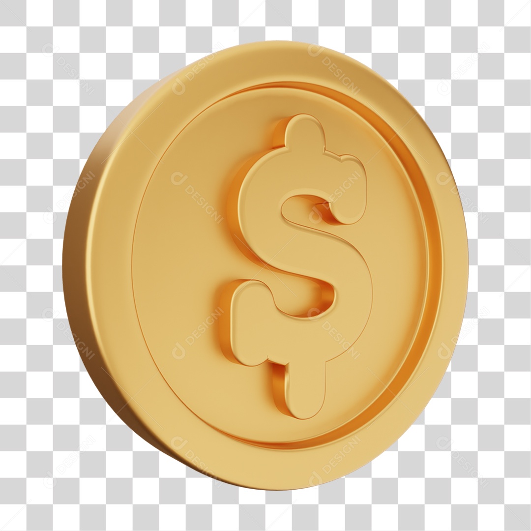 Moeda de Ouro Coin Dinheiro PNG Transparente