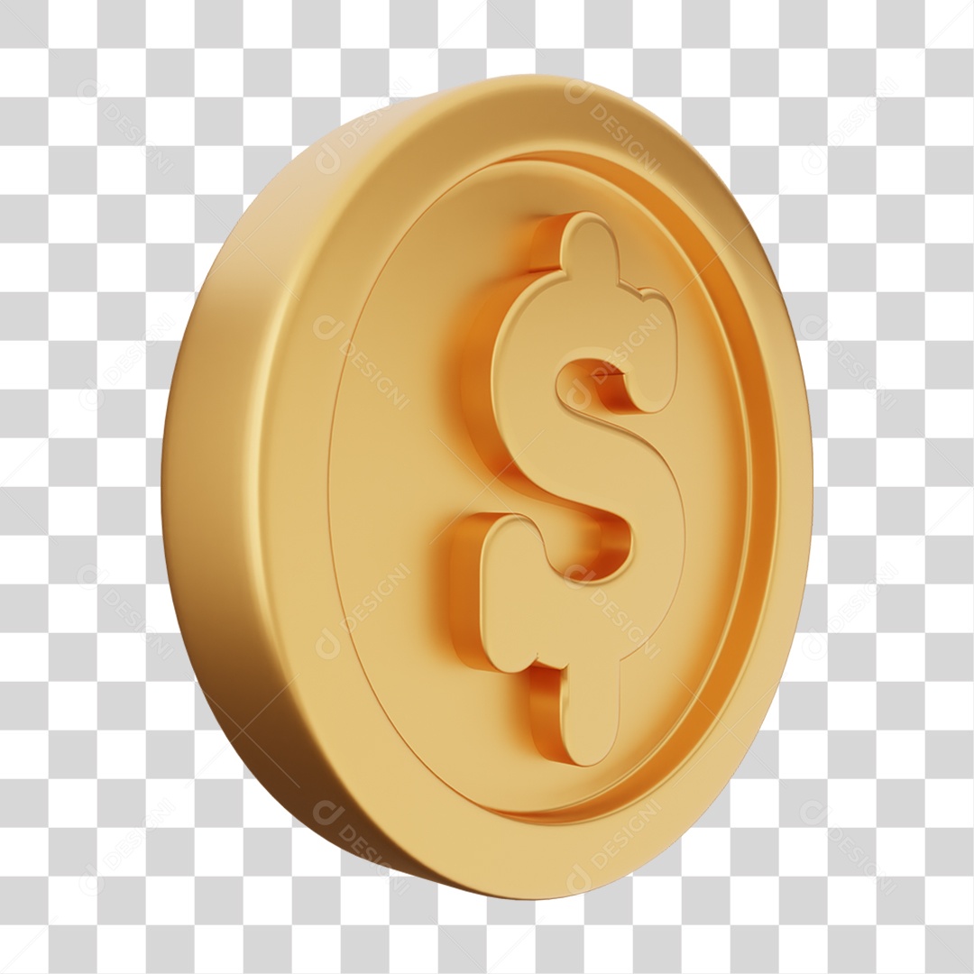 Moeda de Ouro Coin Dinheiro PNG Transparente