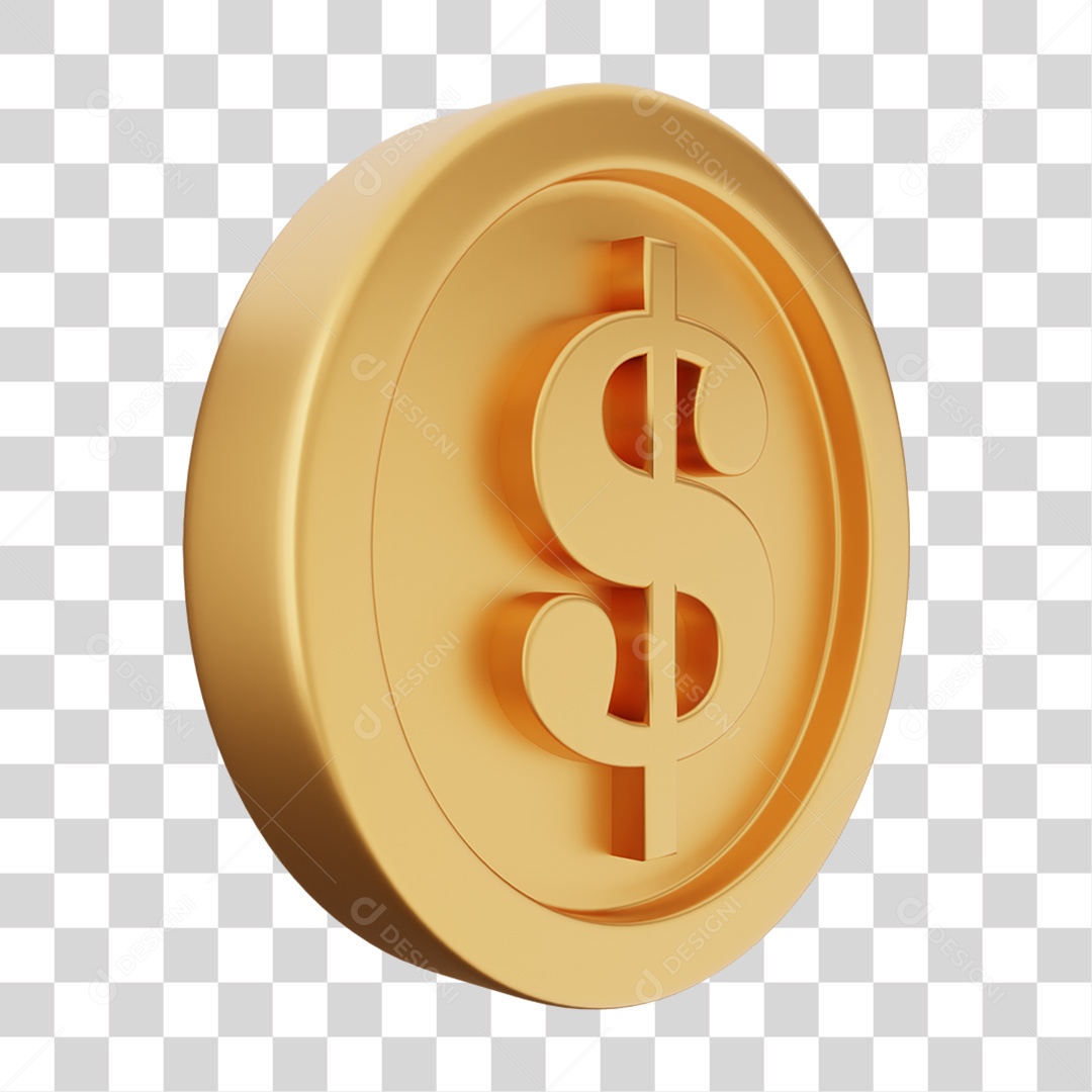 Moeda de Ouro Coin Dinheiro PNG Transparente