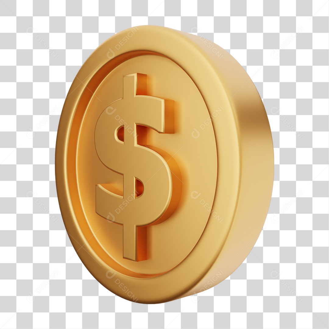 Moeda de Ouro Coin Dinheiro PNG Transparente