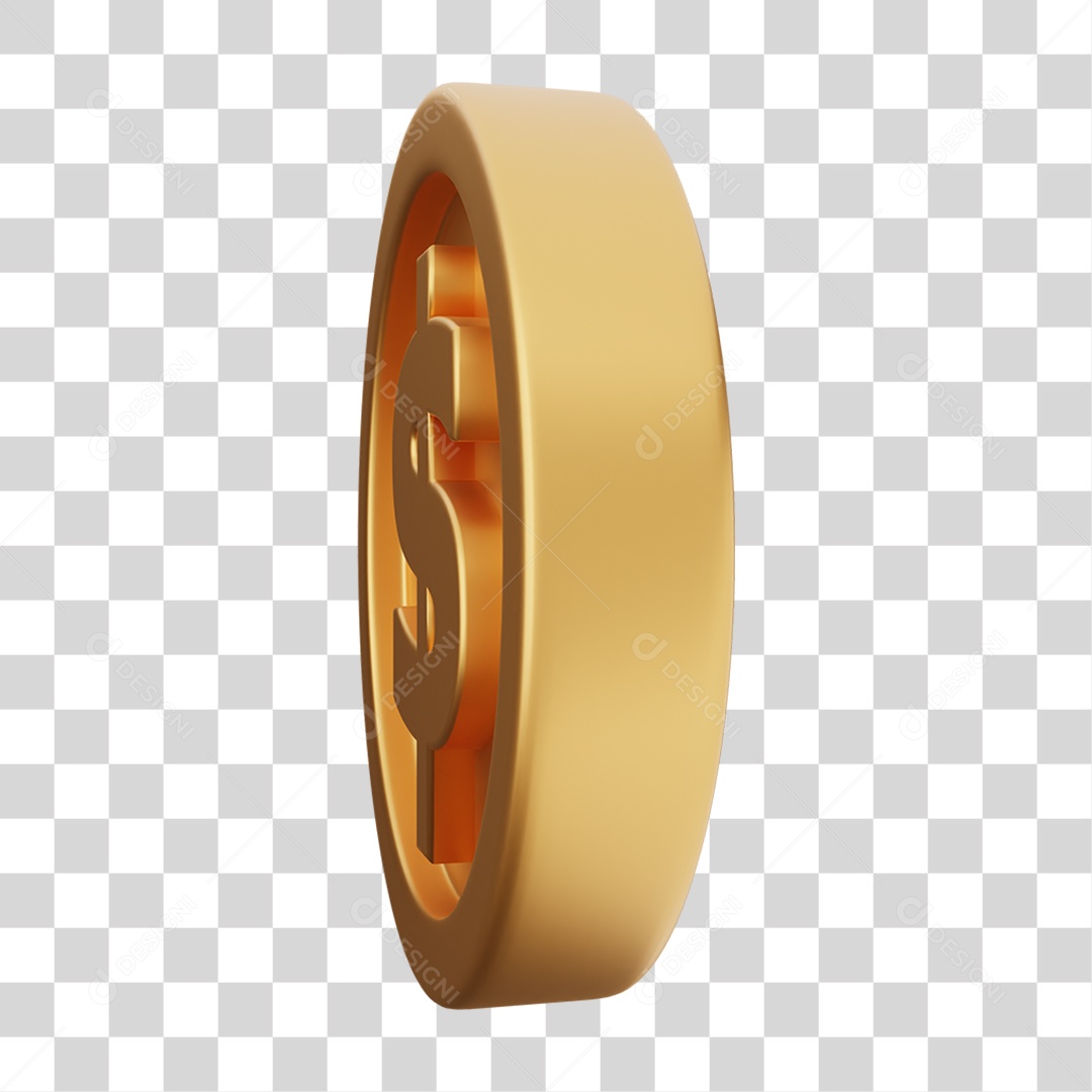 Moeda de Ouro Coin Dinheiro PNG Transparente