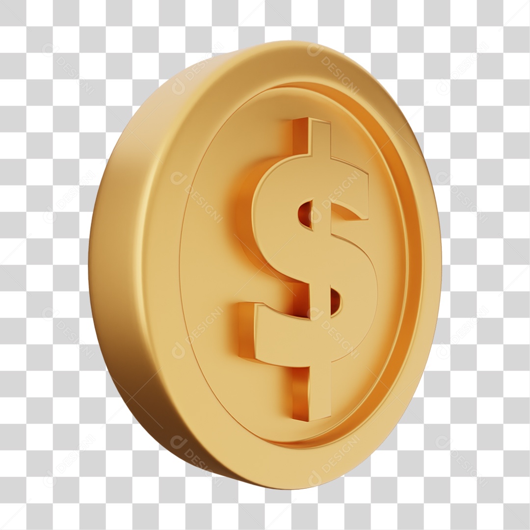 Moeda de Ouro Coin Dinheiro PNG Transparente
