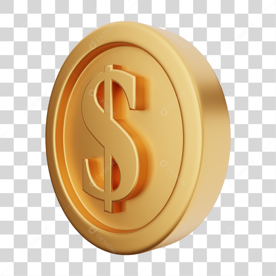 Moeda de Ouro Coin Dinheiro PNG Transparente