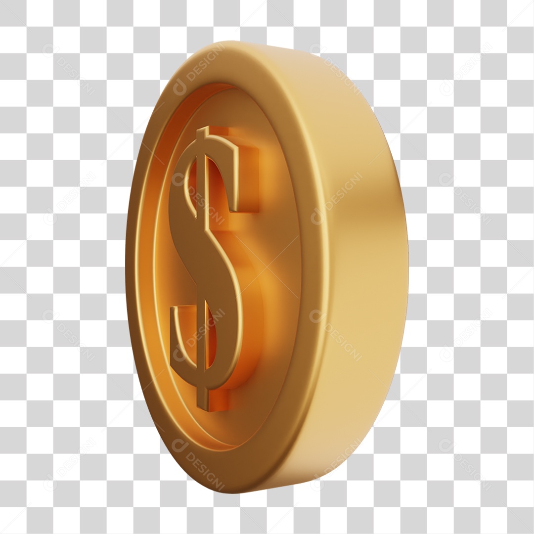 Moeda de Ouro Coin Dinheiro PNG Transparente