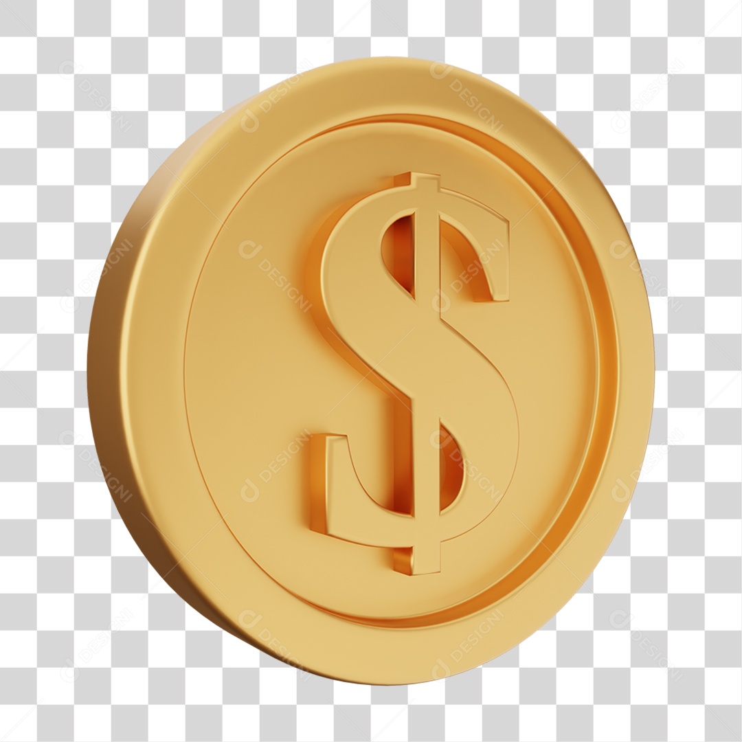 Moeda de Ouro Coin Dinheiro PNG Transparente