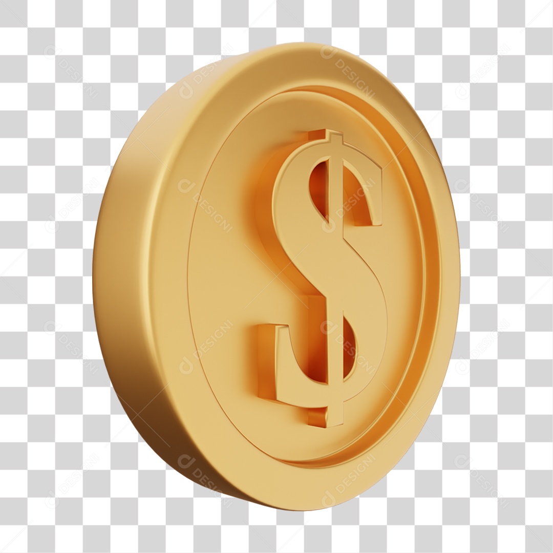 Moeda de Ouro Coin Dinheiro PNG Transparente