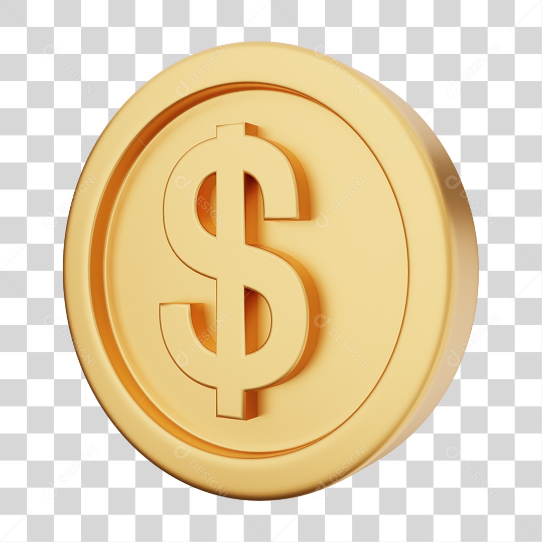 Moeda de Ouro Coin Dinheiro PNG Transparente