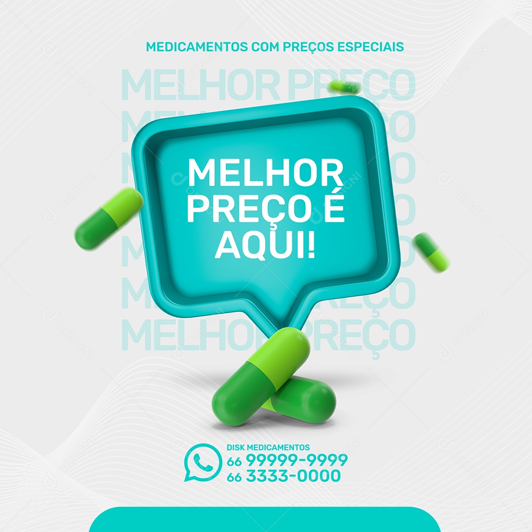 Melhor Preço é Aqui Social Media PSD Editável
