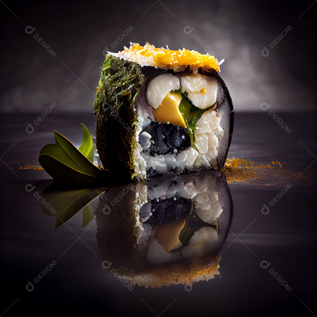 Pedaço de sushi