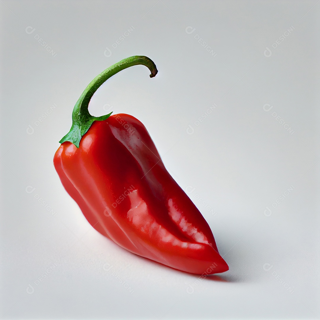 Ilustração Pimenta malagueta vermelha