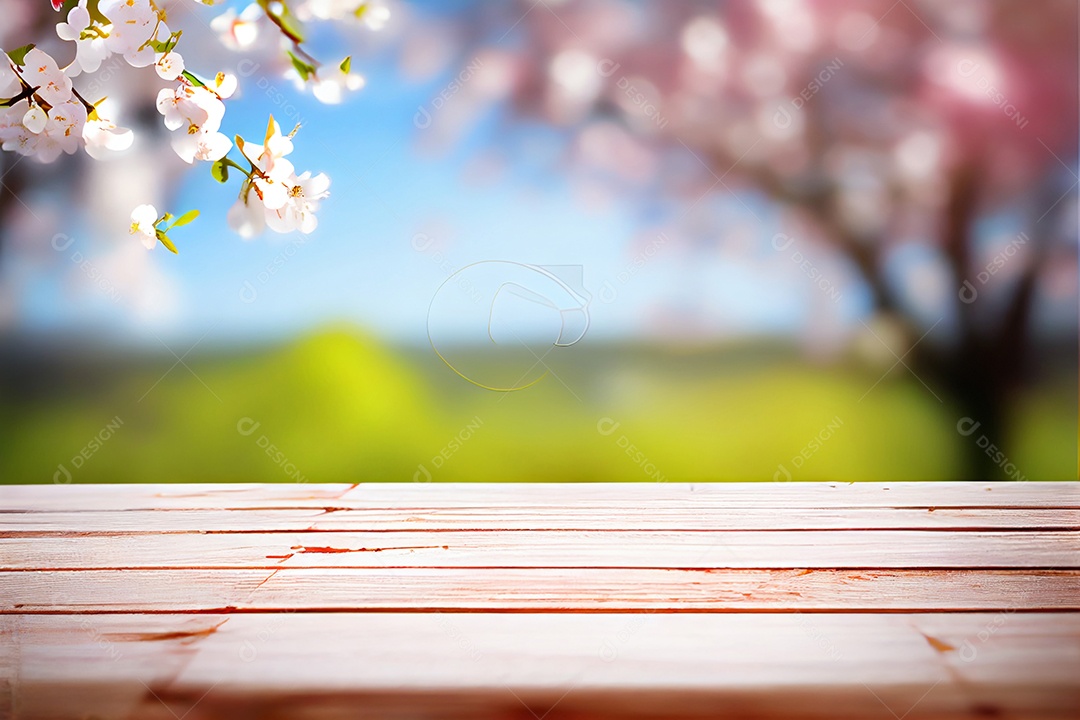 Fundo de primavera árvore sakura
