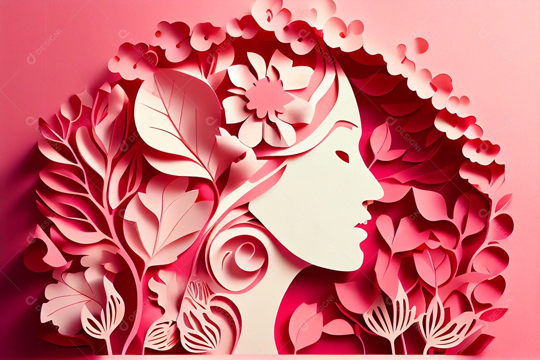 Flores de papel em tons pastel elegantes