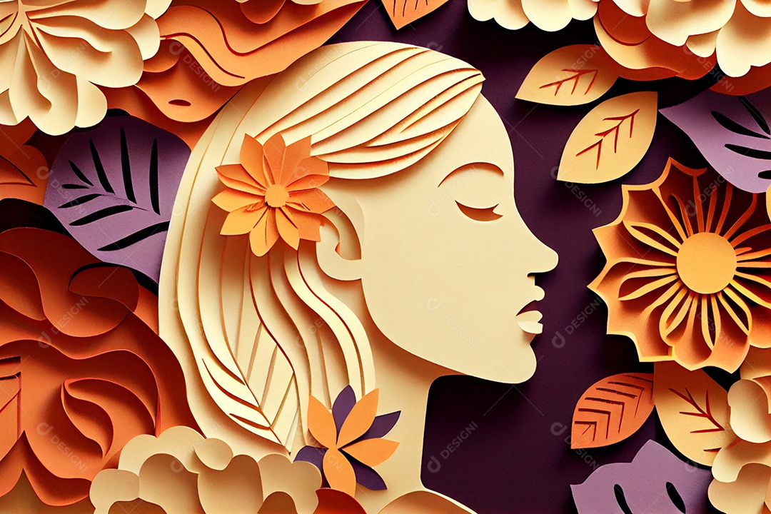 Flores de papel em tons pastel elegantes