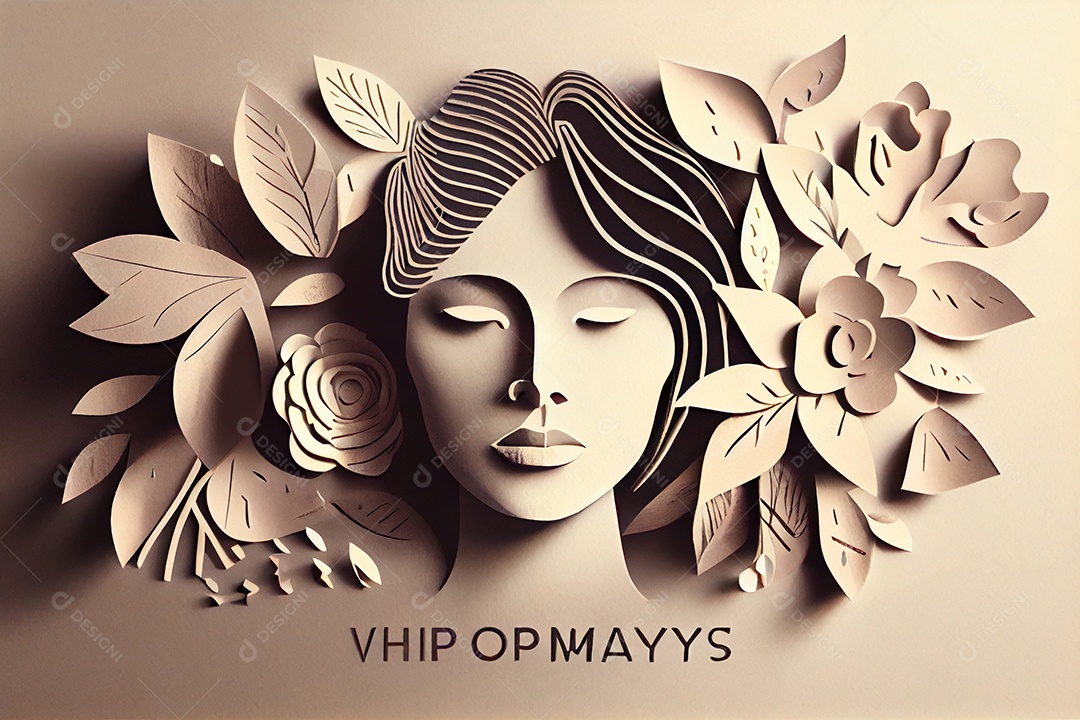 Flores de papel em tons pastel elegantes