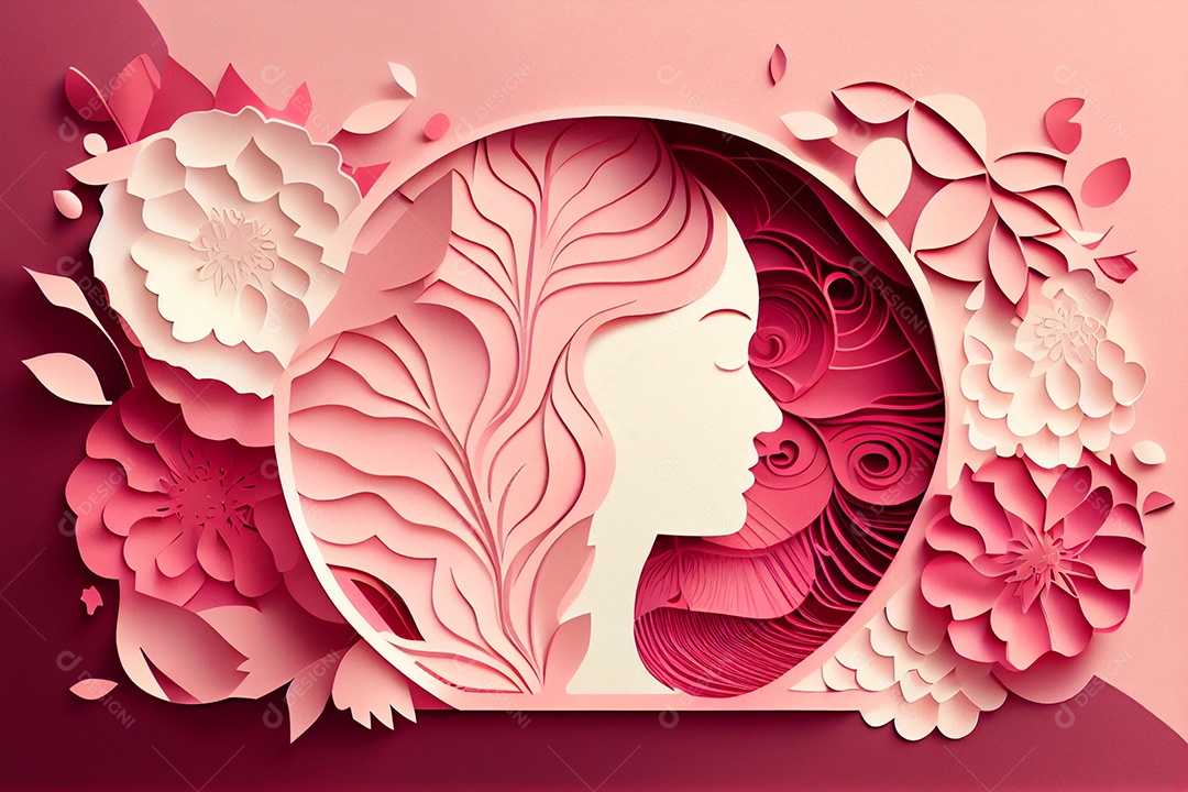 Flores de papel em tons pastel elegantes