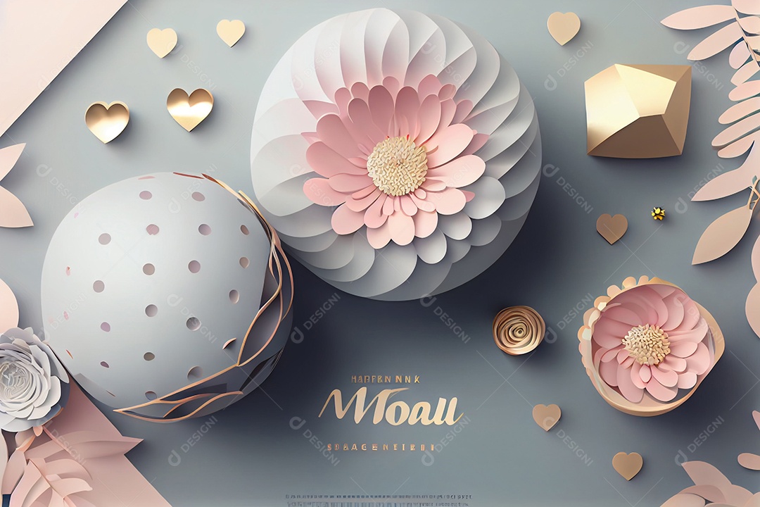 Ilustração fundo para dia das Mães