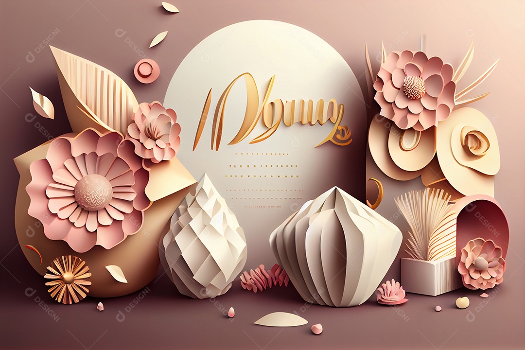 Ilustração fundo para dia das Mães