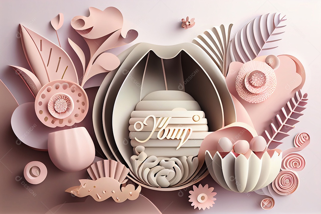 Ilustração fundo para dia das Mães