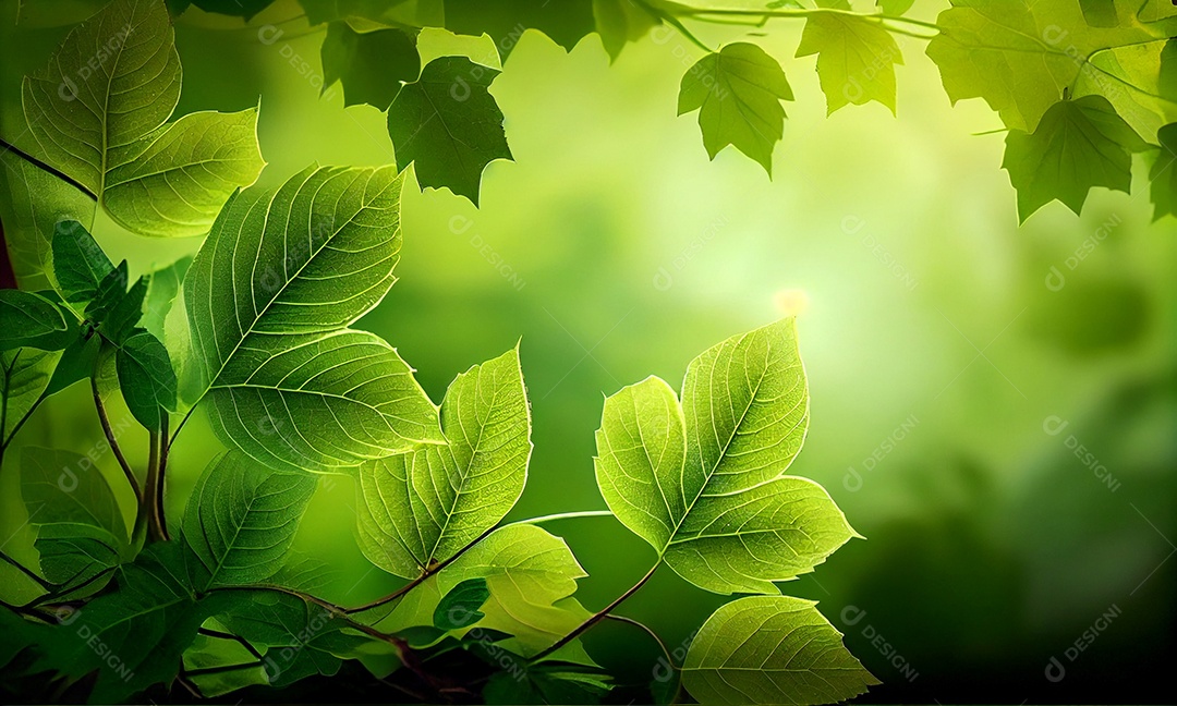 Fundo natural verde, fundo de vegetação