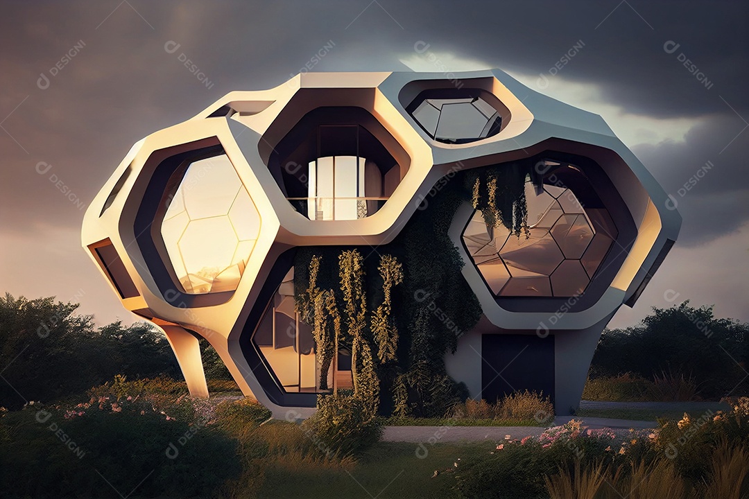 Ilustração arquitetura hexagonal