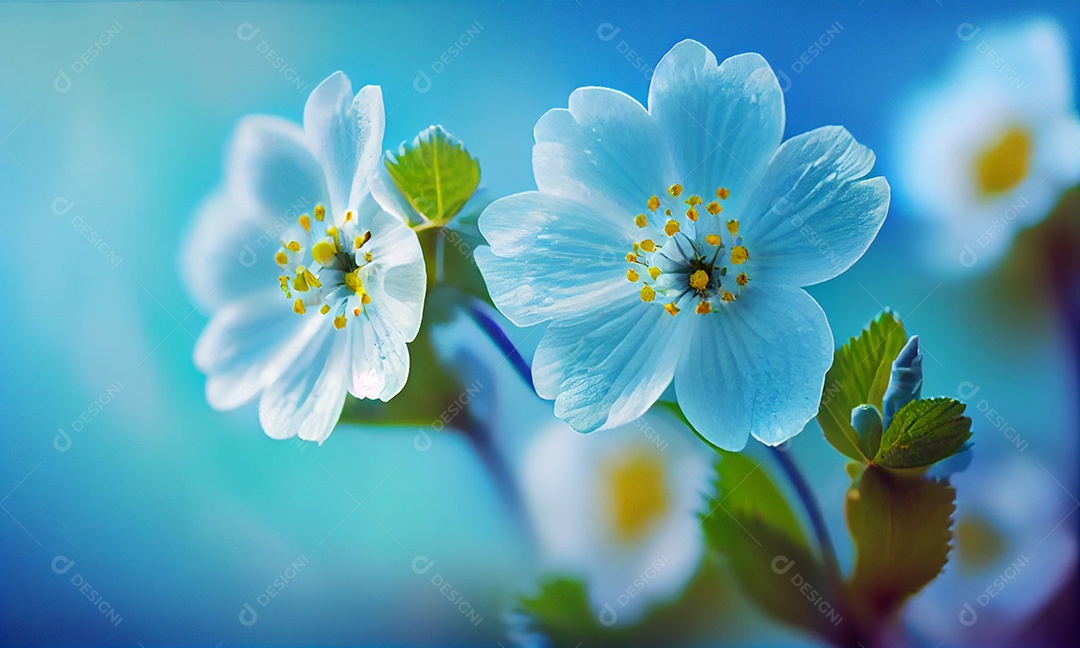 Ilustração de Belas flores de prímula