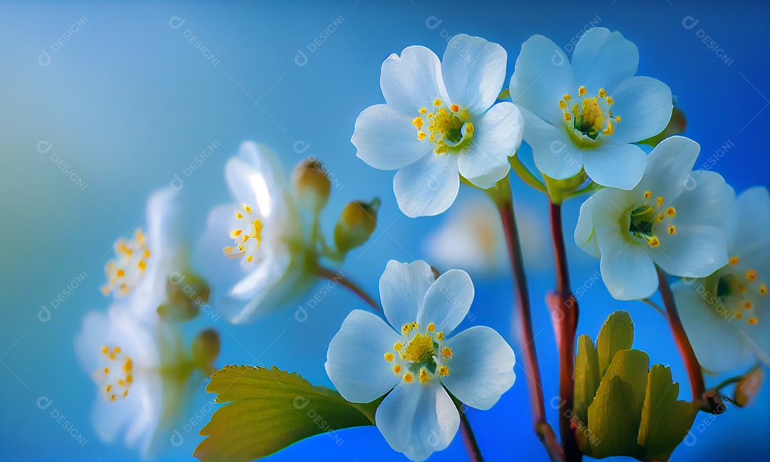 Ilustração de Belas flores de prímula