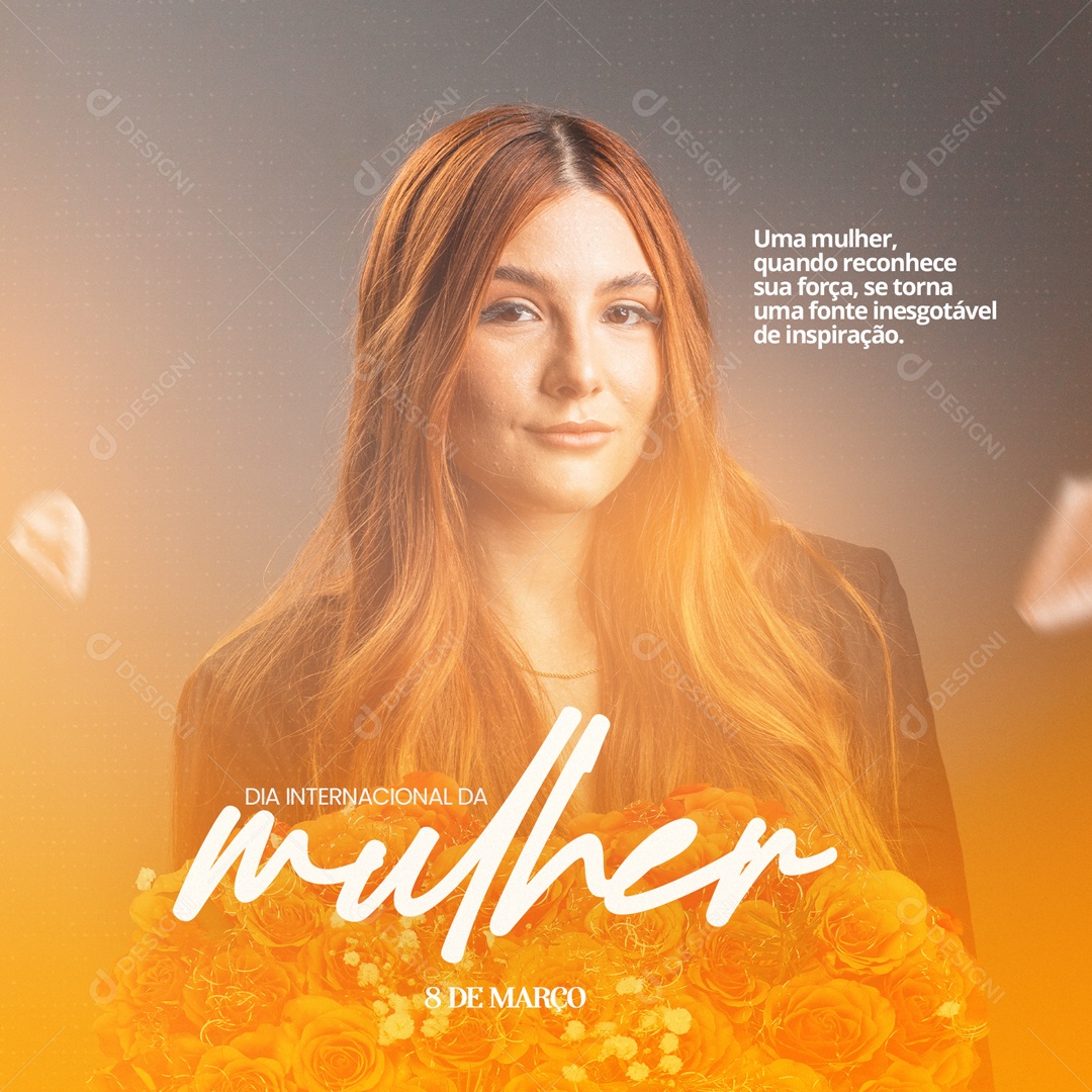 Dia Internacional da Mulher 8 De Março Social Media PSD Editável
