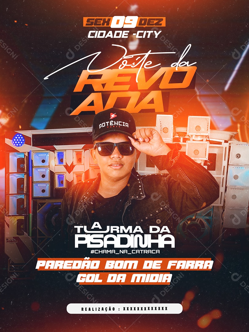 Flyer Story Noite da Revoada PSD Editável