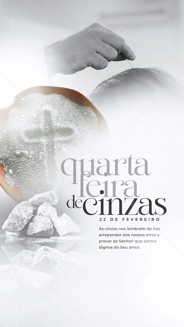 Social Media Quarta-Feira de Cinzas 22 de Fevereiro PSD Editável