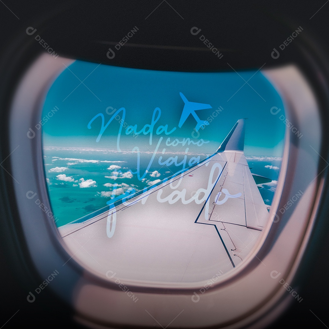 Social Media Feriado Nada Como Viajar PSD Editável