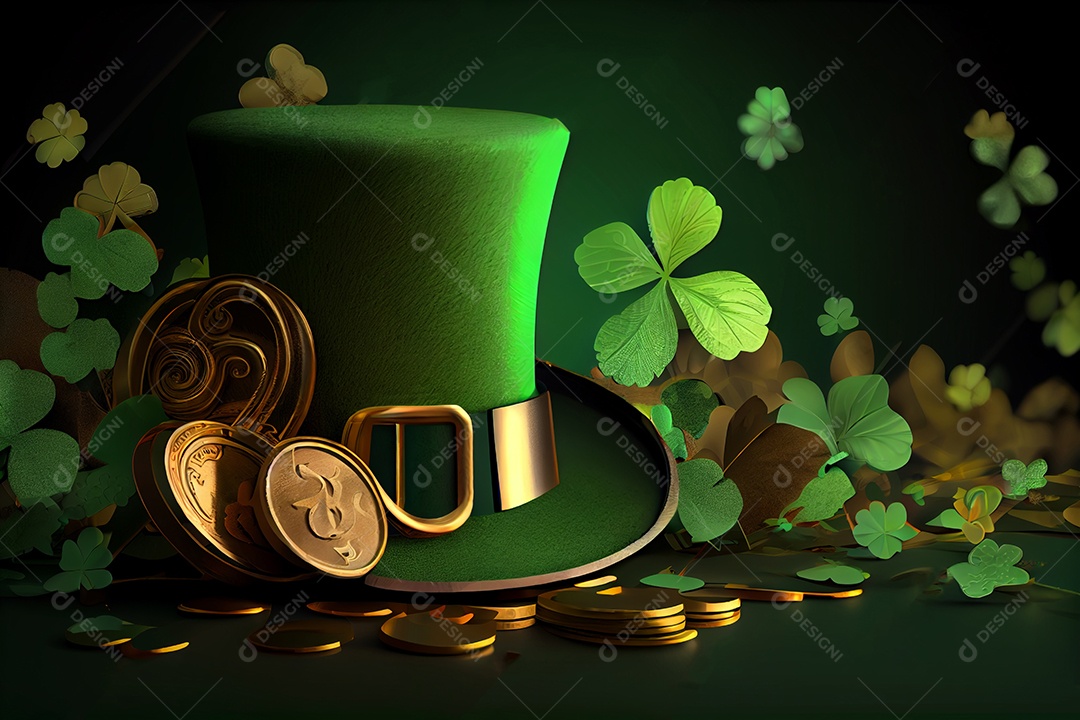 Ilustração feriado de São Patrício