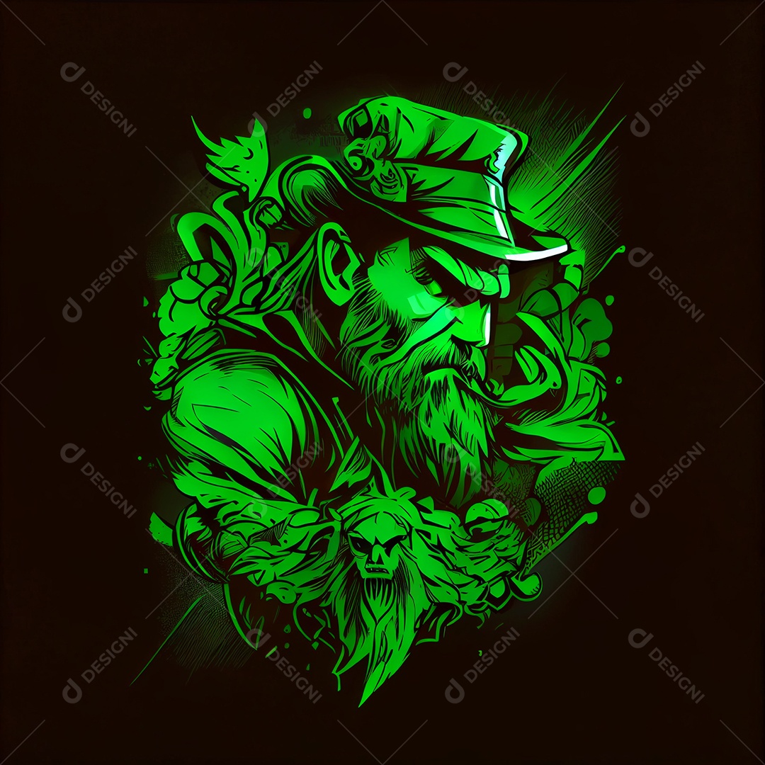 Ilustração feriado de São Patrício