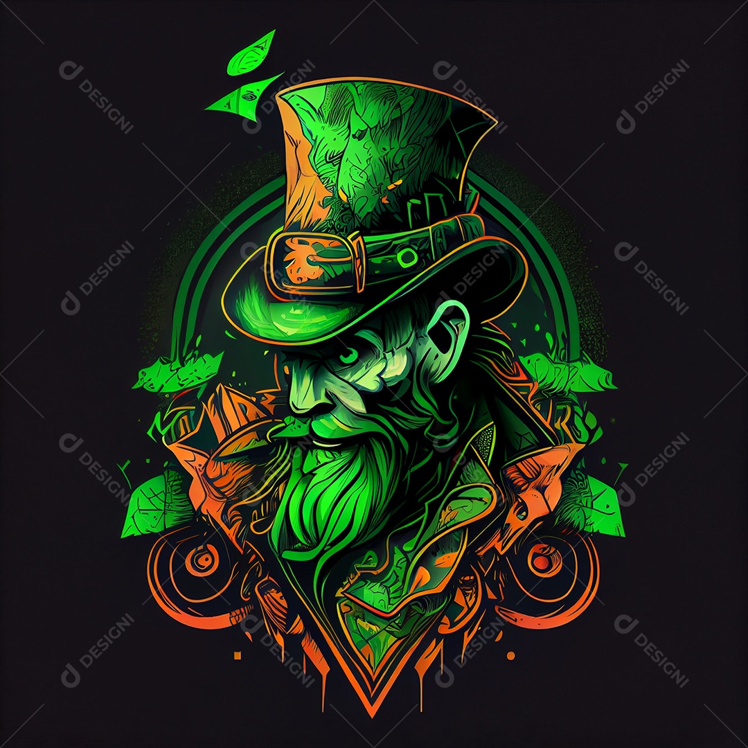 Ilustração feriado de São Patrício