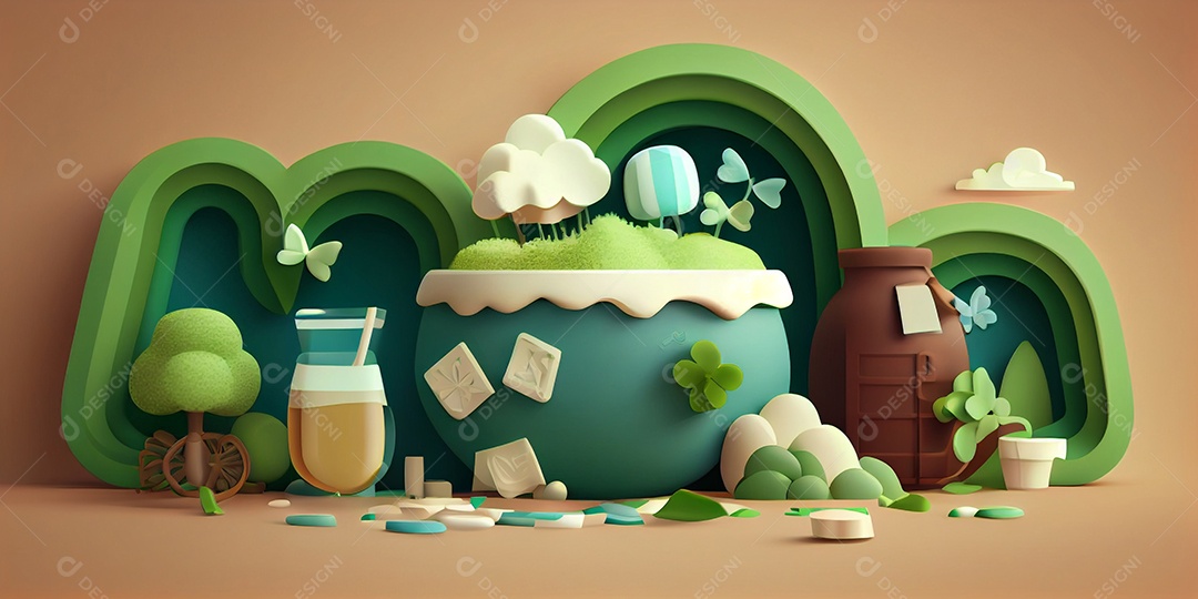 Ilustração feriado de São Patrício