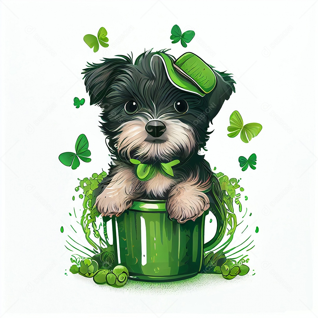 Ilustração do feriado de Dia de São Patrício