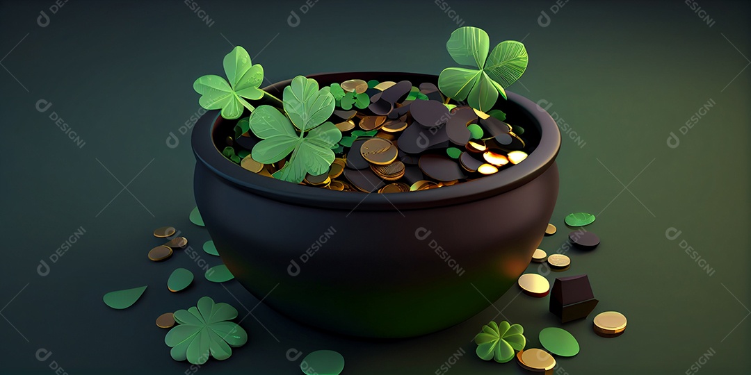 Ilustração do feriado de Dia de São Patrício