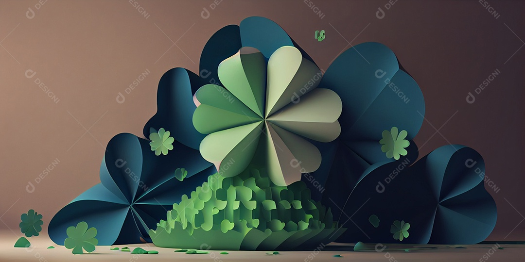 Ilustração do feriado de Dia de São Patrício