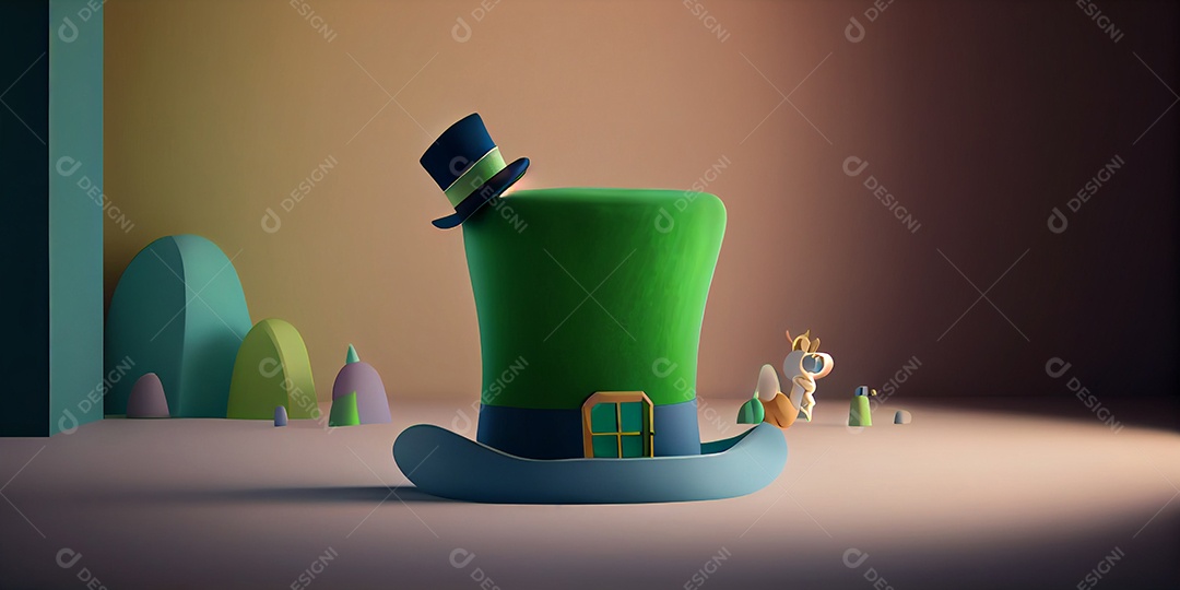 Ilustração do feriado de Dia de São Patrício