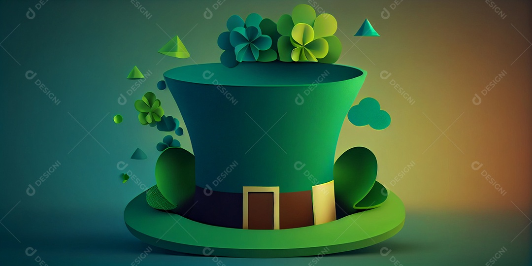 Ilustração do feriado de Dia de São Patrício