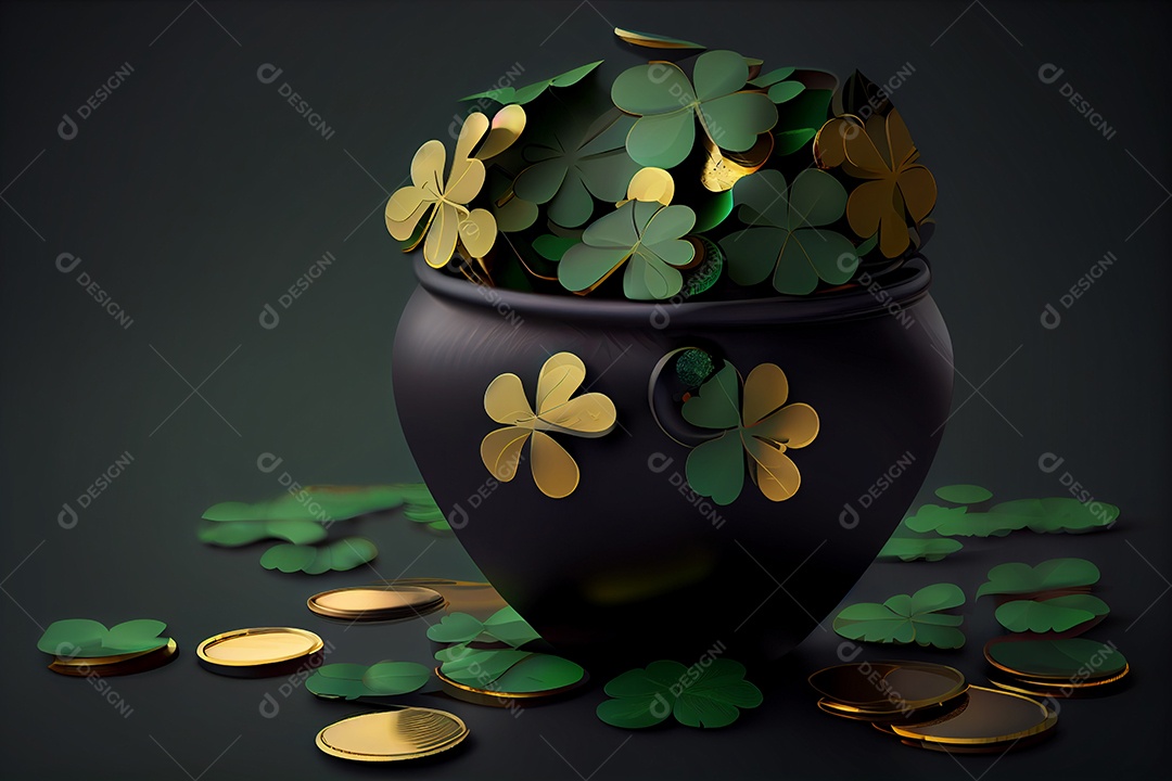 Ilustração do feriado de Dia de São Patrício