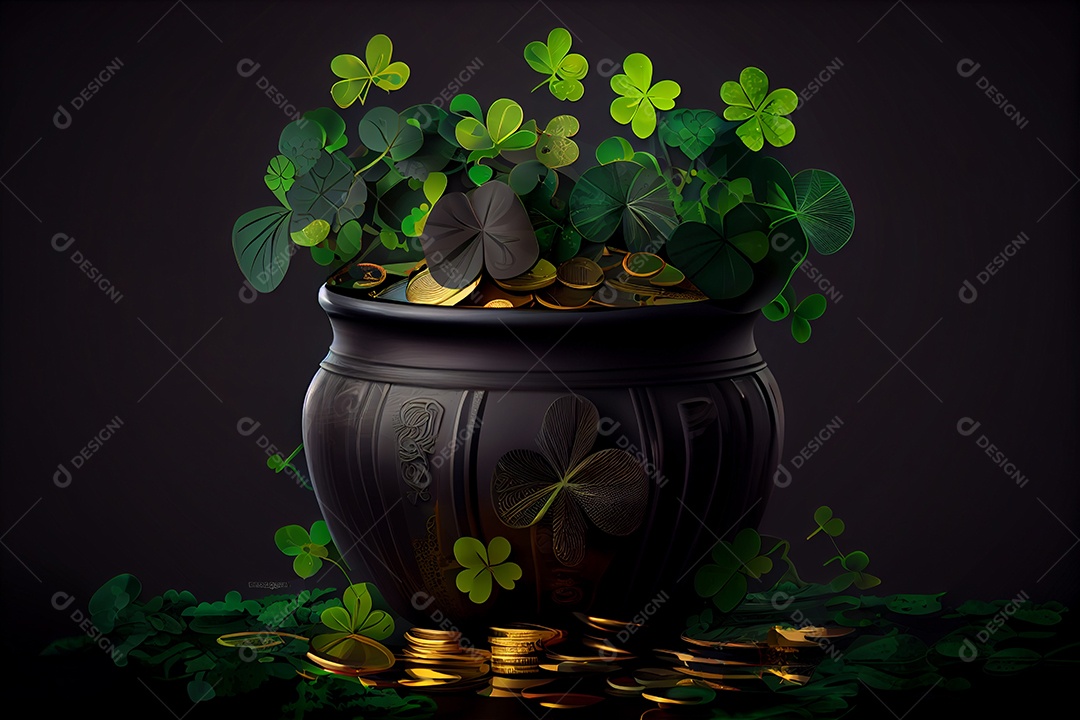 Ilustração do feriado de Dia de São Patrício