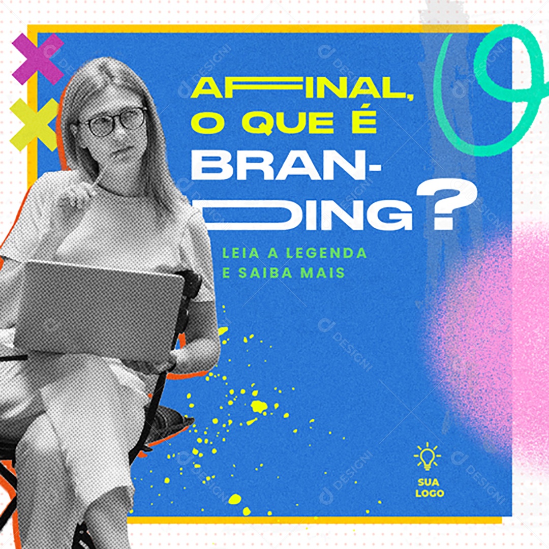 Afinal O Que é Branding Social Media PSD Editável