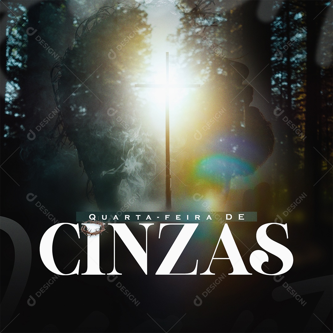 Social Media Quarta-feira de Cinzas PSD Editável
