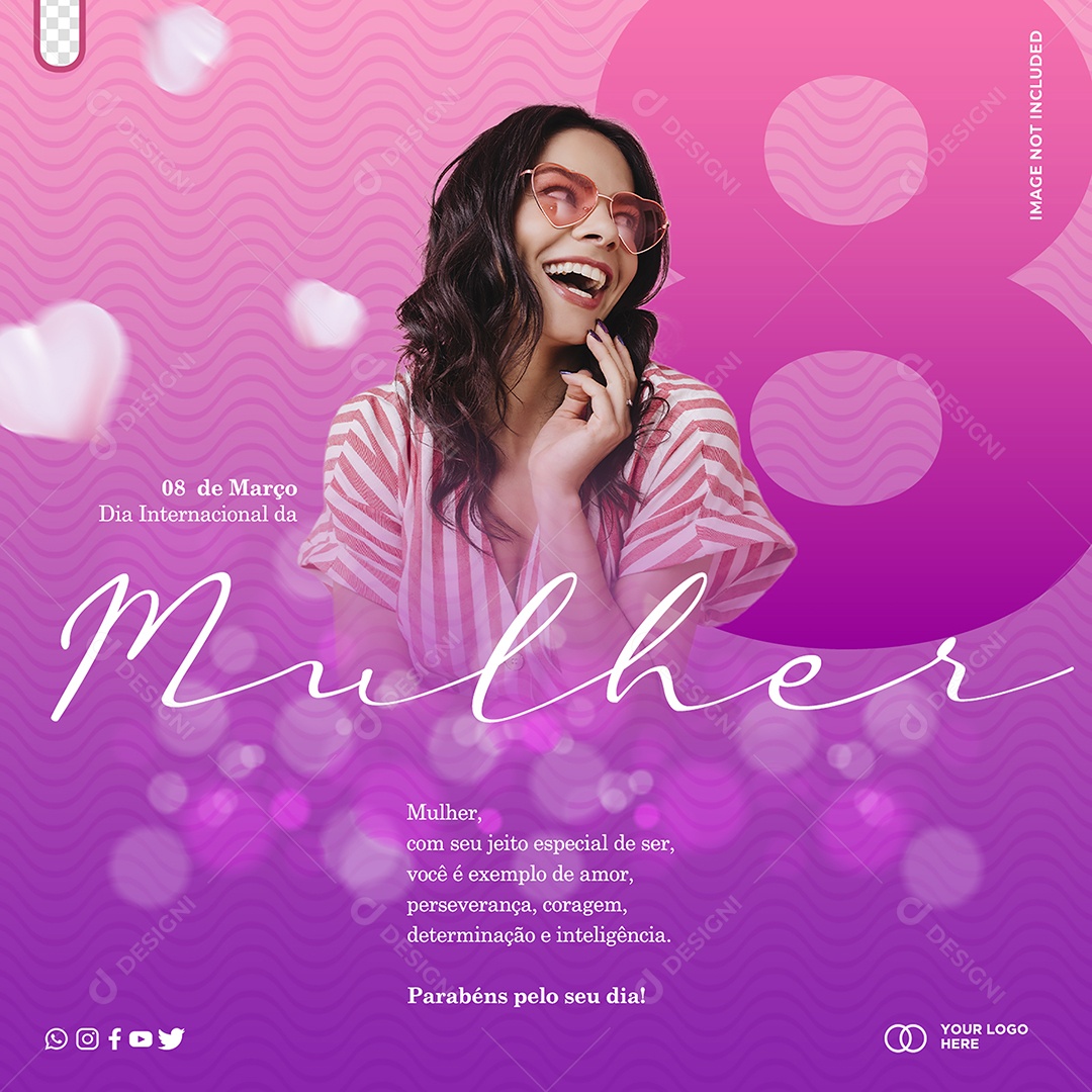 Social Media 08 de Março Dia Internacional da Mulher PSD