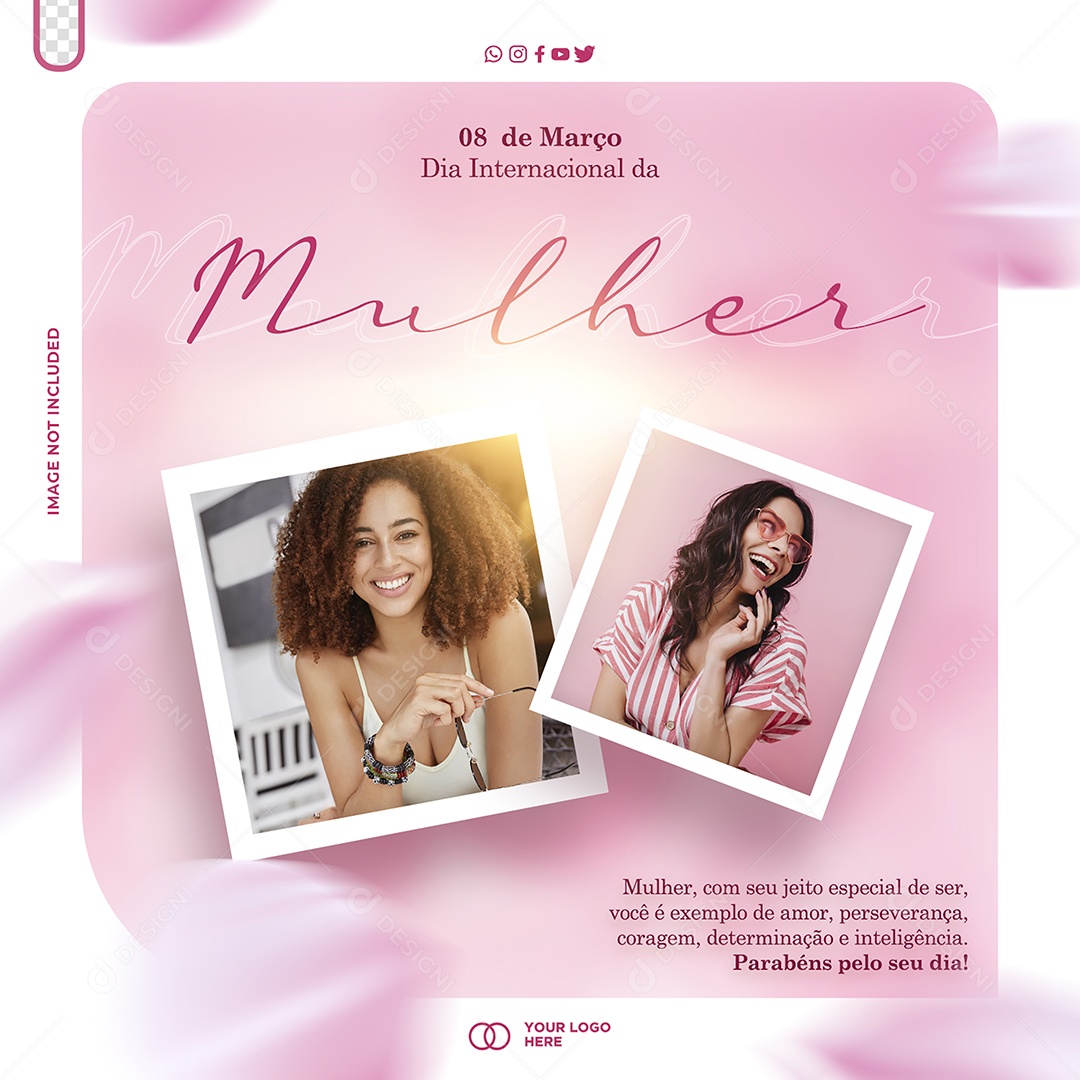 Social Media 08 de Março Dia Internacional da Mulher PSD