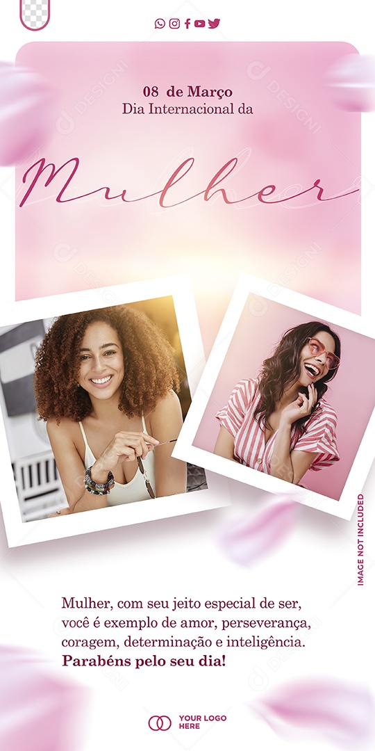 Social Media Story 08 de Março Dia Internacional da Mulher PSD